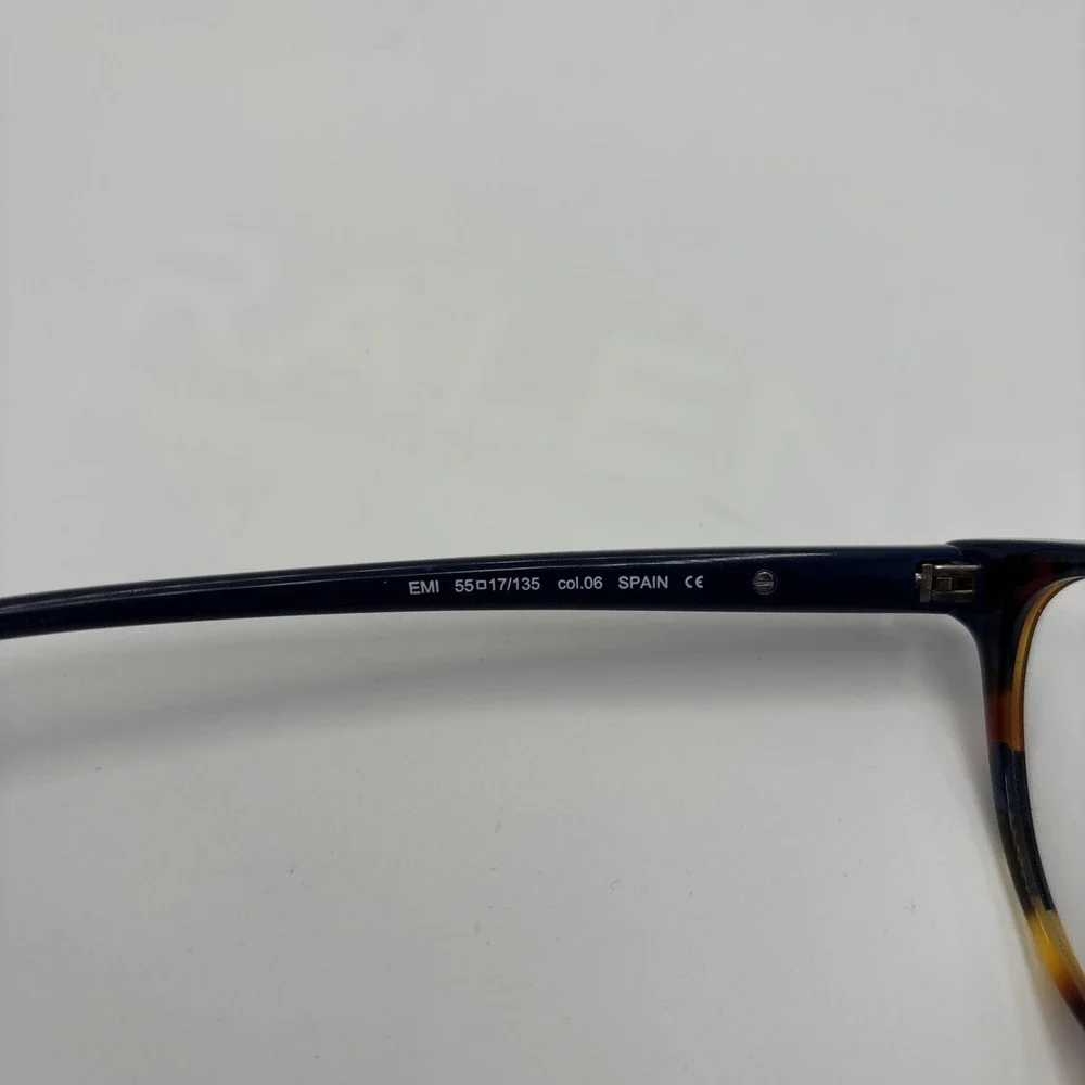 Xavier Garcia Spain EMI Col. 06 Navy/Tortoise Eyeglasses Frame 55-17-135mm #D21